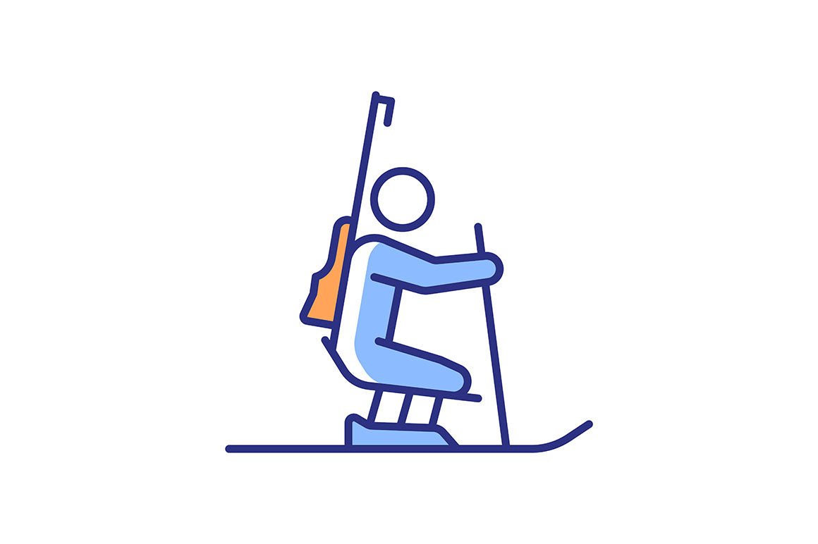 Sport competition RGB color icons set