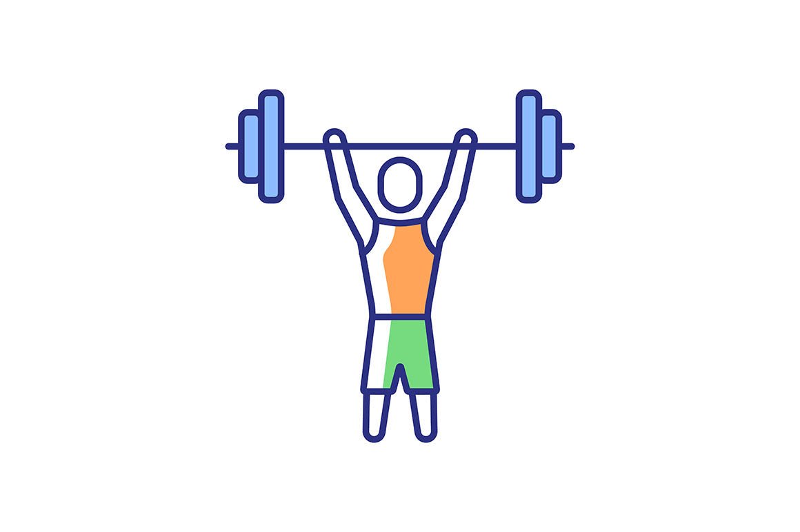 Sport competition RGB color icons set