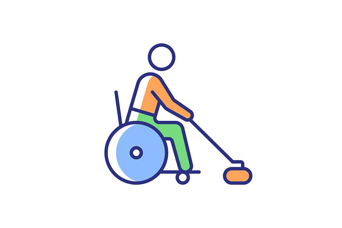 Sport competition RGB color icons set