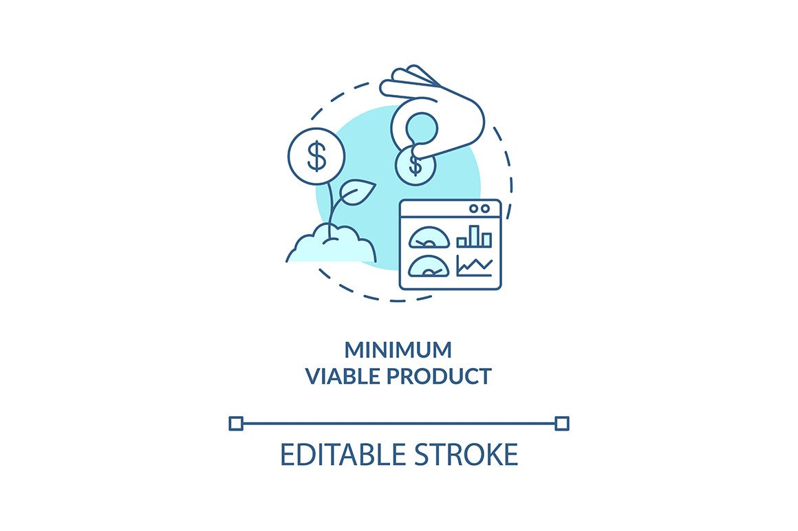 Startup launch blue concept icons set