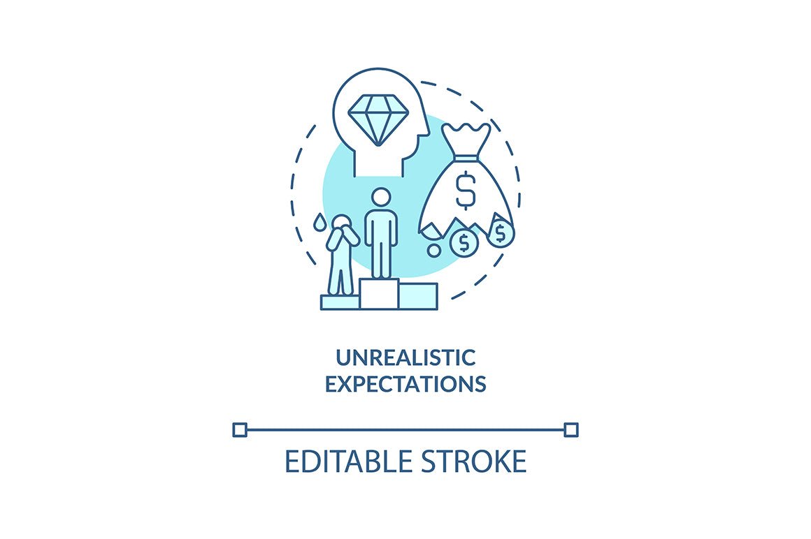Startup launch blue concept icons set