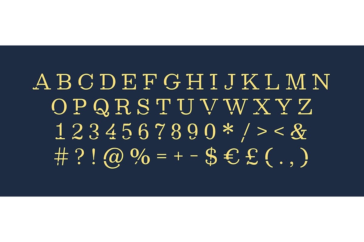 Style alphabet set. Vector decorative typography