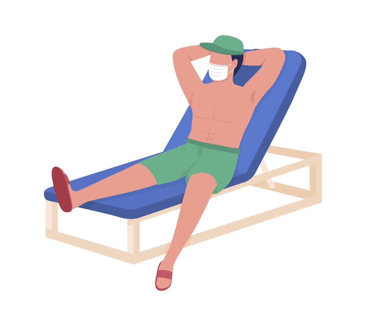 Summer activities vector character bundle