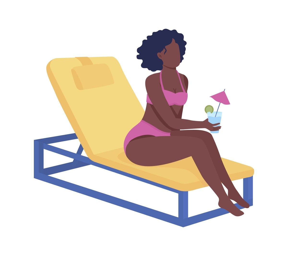 Summer activities vector character bundle