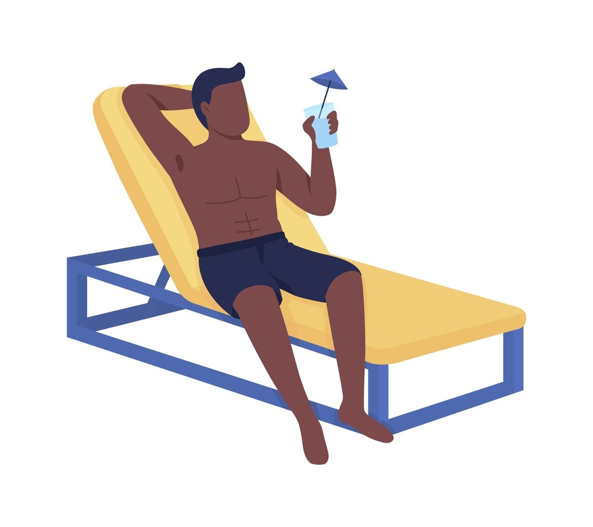 Summer activities vector character bundle