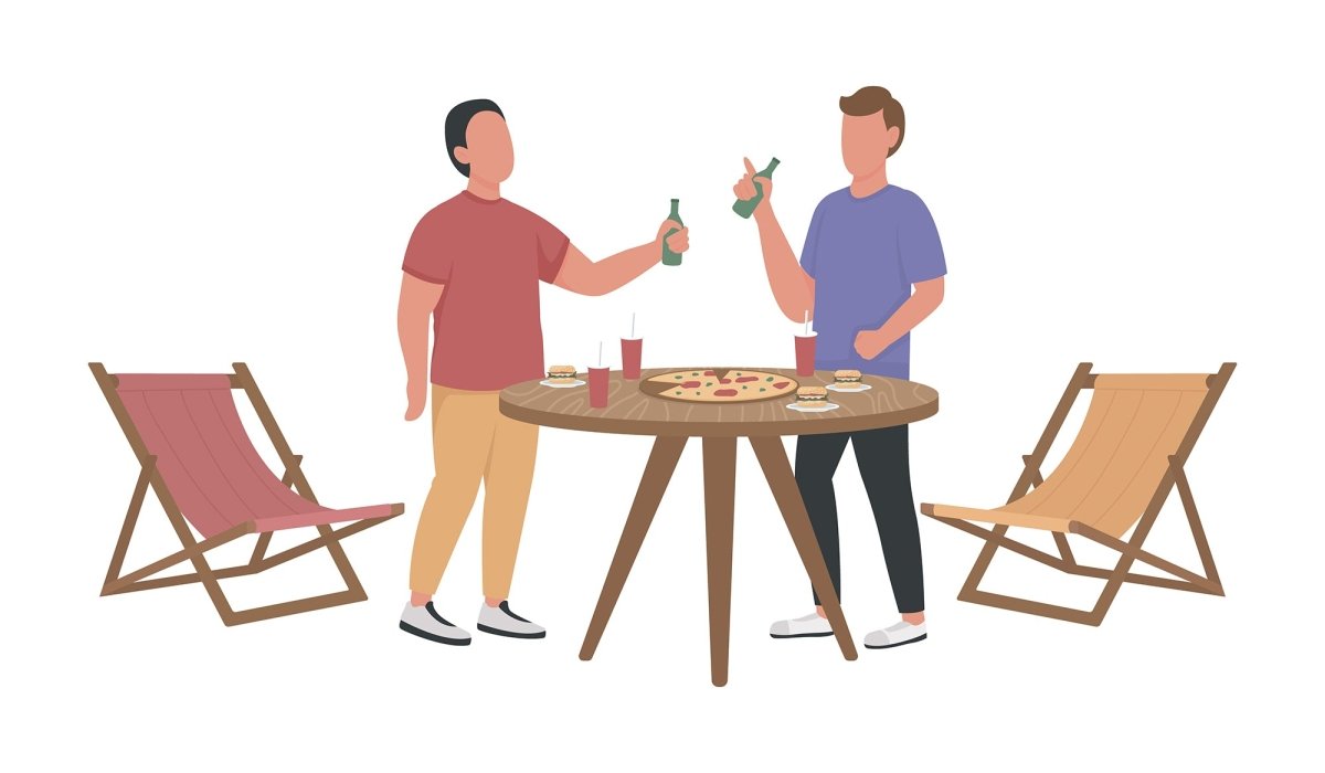 Summer activities vector character bundle
