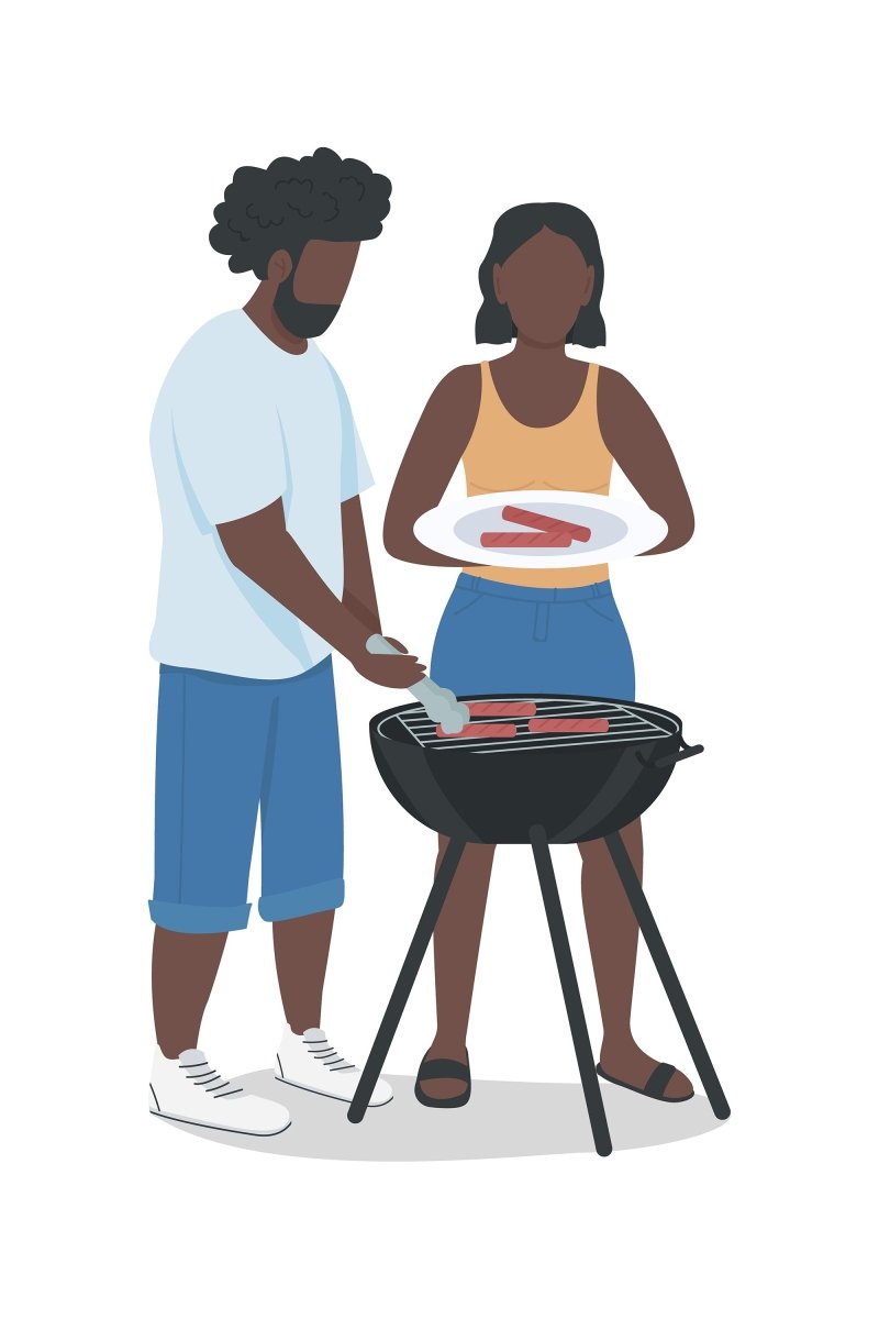 Summer activities vector character bundle