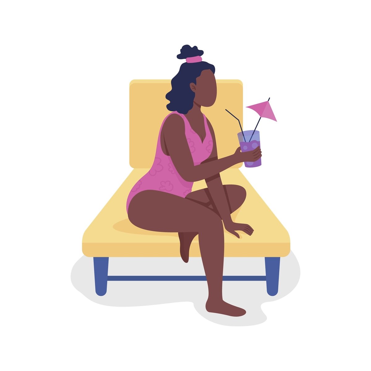 Summer activities vector character bundle