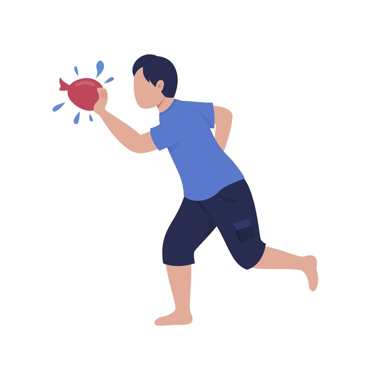 Summer activities vector character bundle