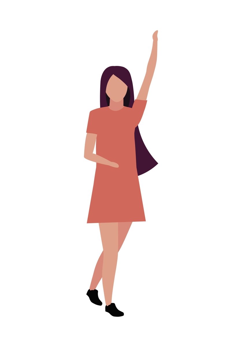 Summer music festival flat cartoon illustrations set