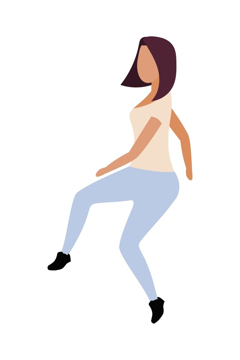 Summer music festival flat cartoon illustrations set