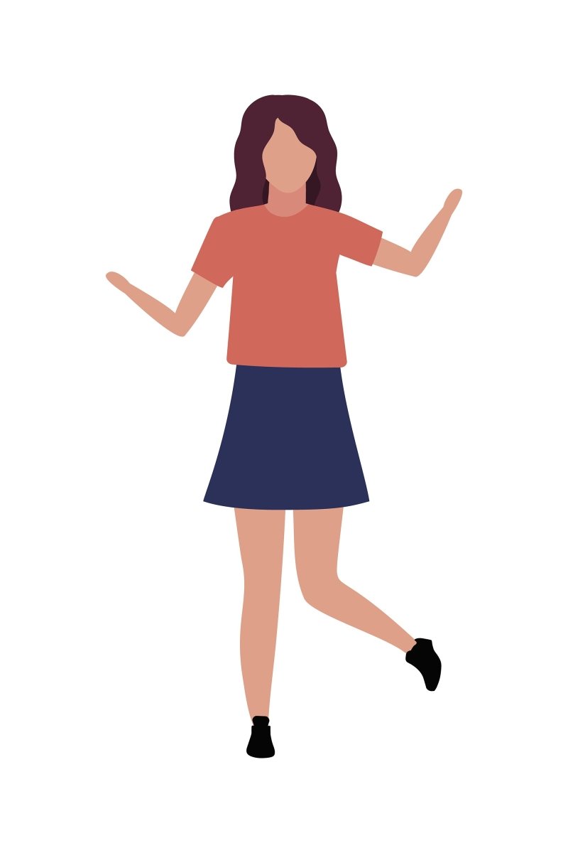 Summer music festival flat cartoon illustrations set