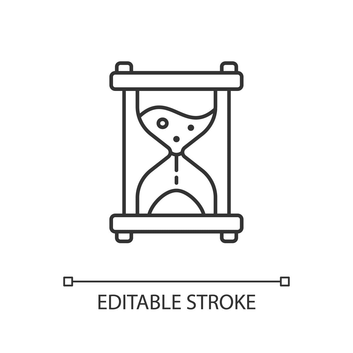 Supply chain management linear icons set