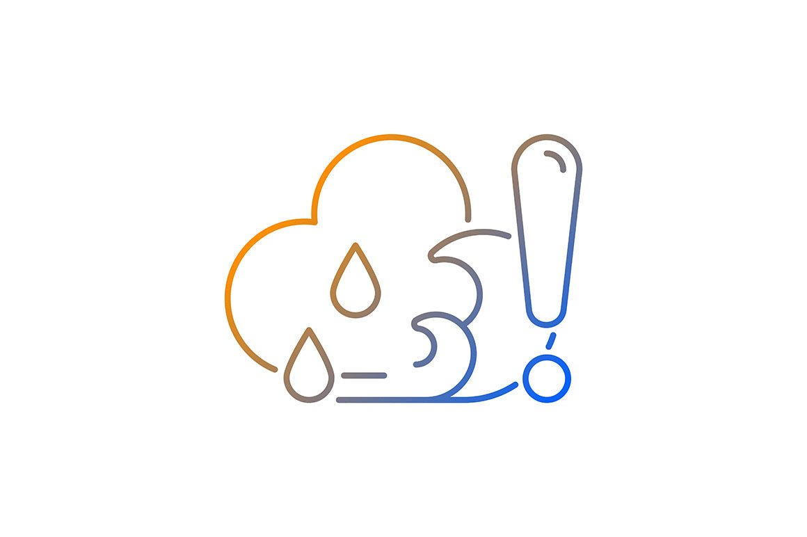 Surfing gradient linear vector icons set