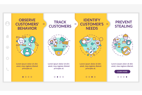 Surveillance Systems App Screens Bundle