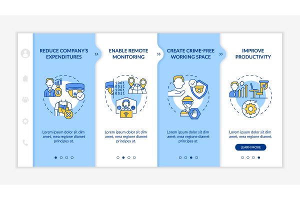 Surveillance Systems App Screens Bundle
