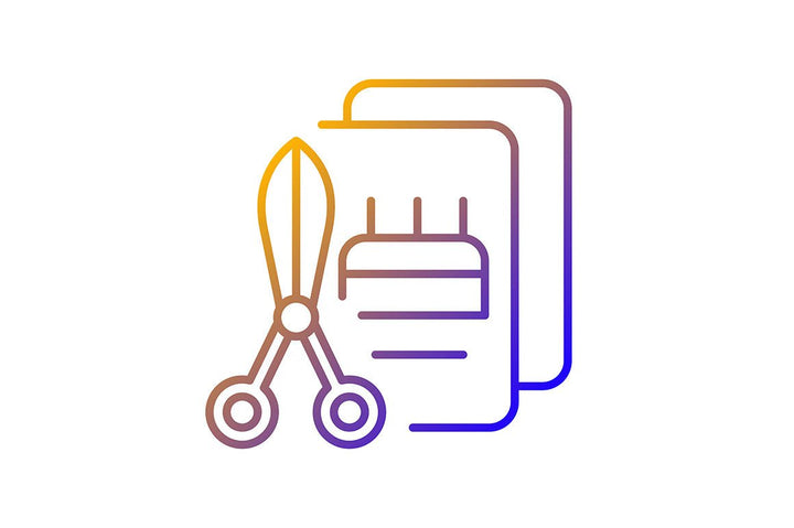 Talents and aptitudes gradient icons set