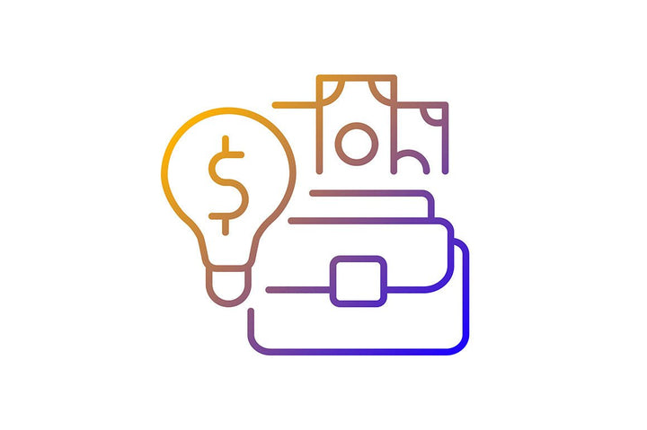 Talents and aptitudes gradient icons set