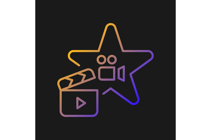 Talents and aptitudes gradient icons set