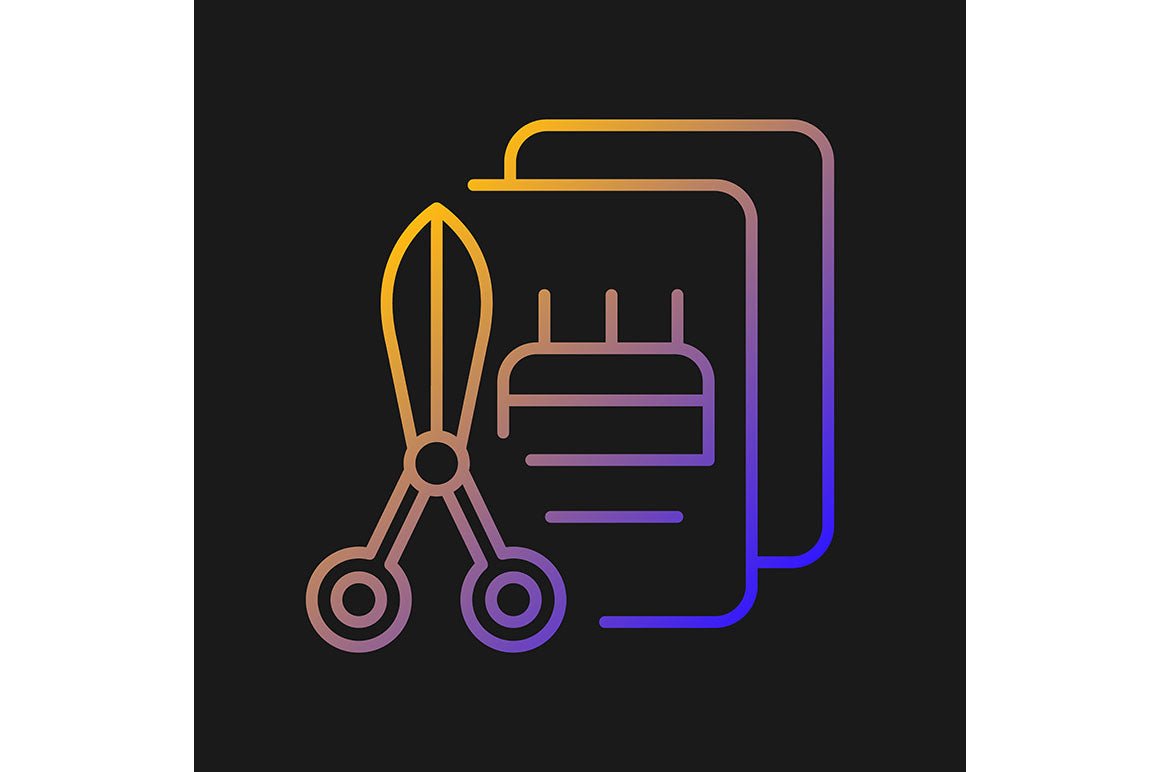 Talents and aptitudes gradient icons set