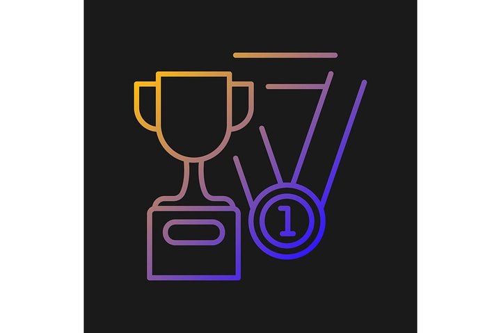 Talents and aptitudes gradient icons set