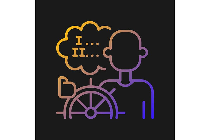 Talents and aptitudes gradient icons set