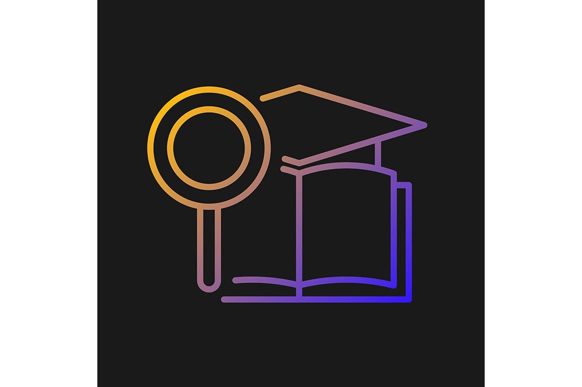 Talents and aptitudes gradient icons set