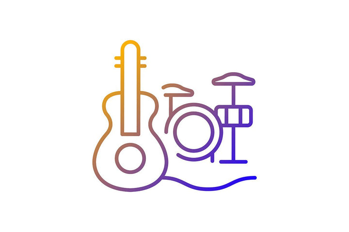 Talents and aptitudes gradient icons set