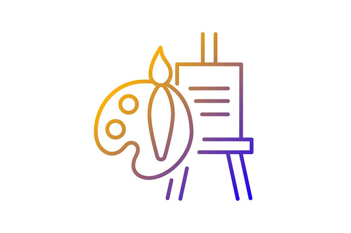 Talents and aptitudes gradient icons set