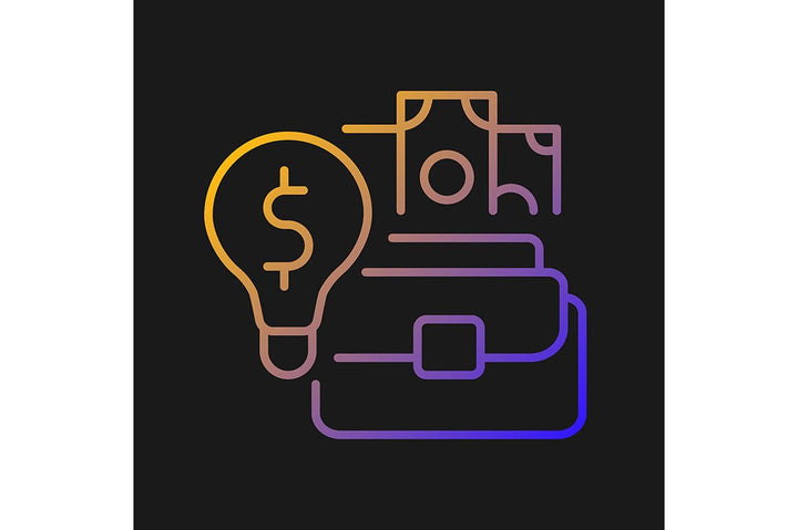 Talents and aptitudes gradient icons set