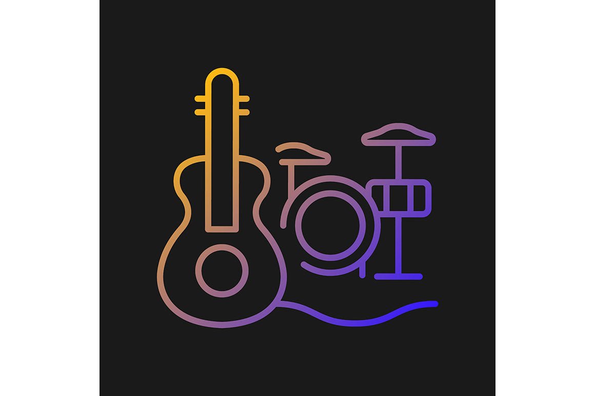 Talents and aptitudes gradient icons set