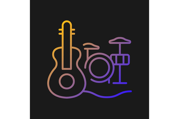 Talents and aptitudes gradient icons set