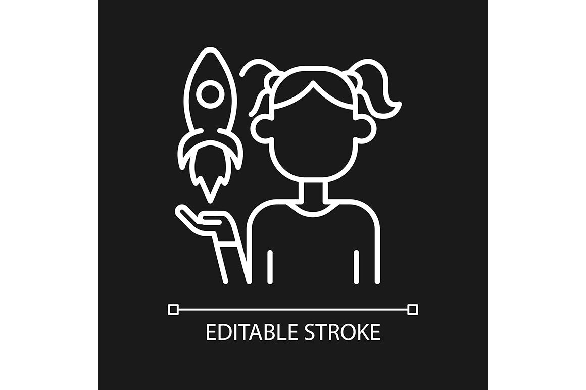 Talents and aptitudes linear icons set for dark and light mode