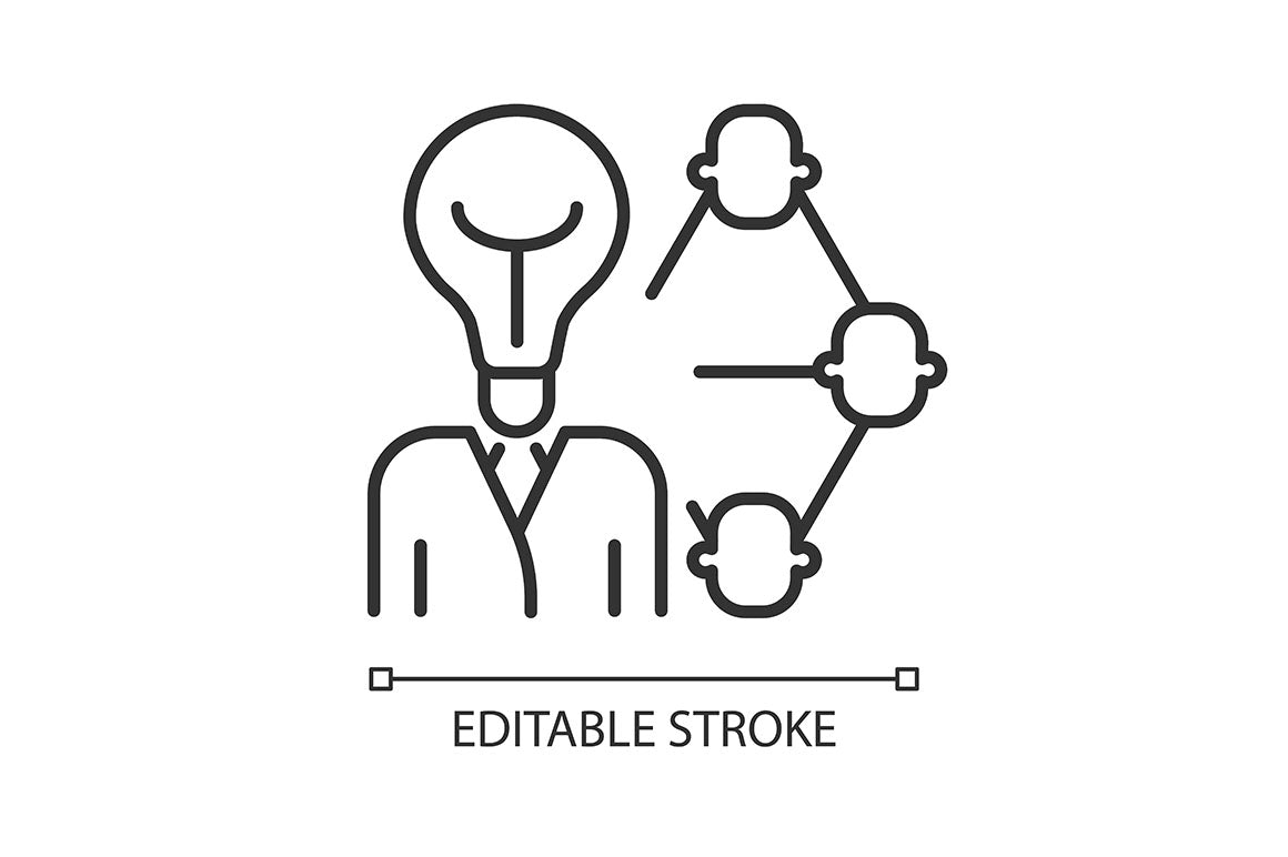 Talents and aptitudes linear icons set for dark and light mode