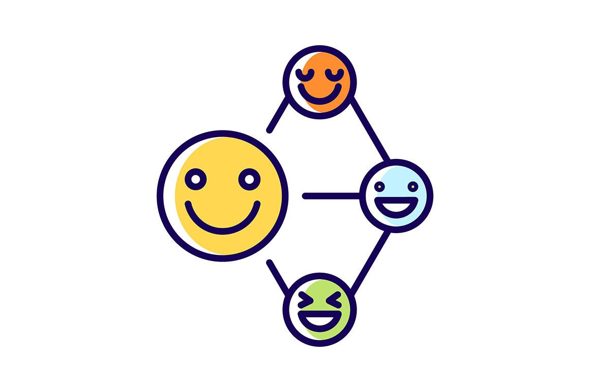Talents and aptitudes RGB color icons set