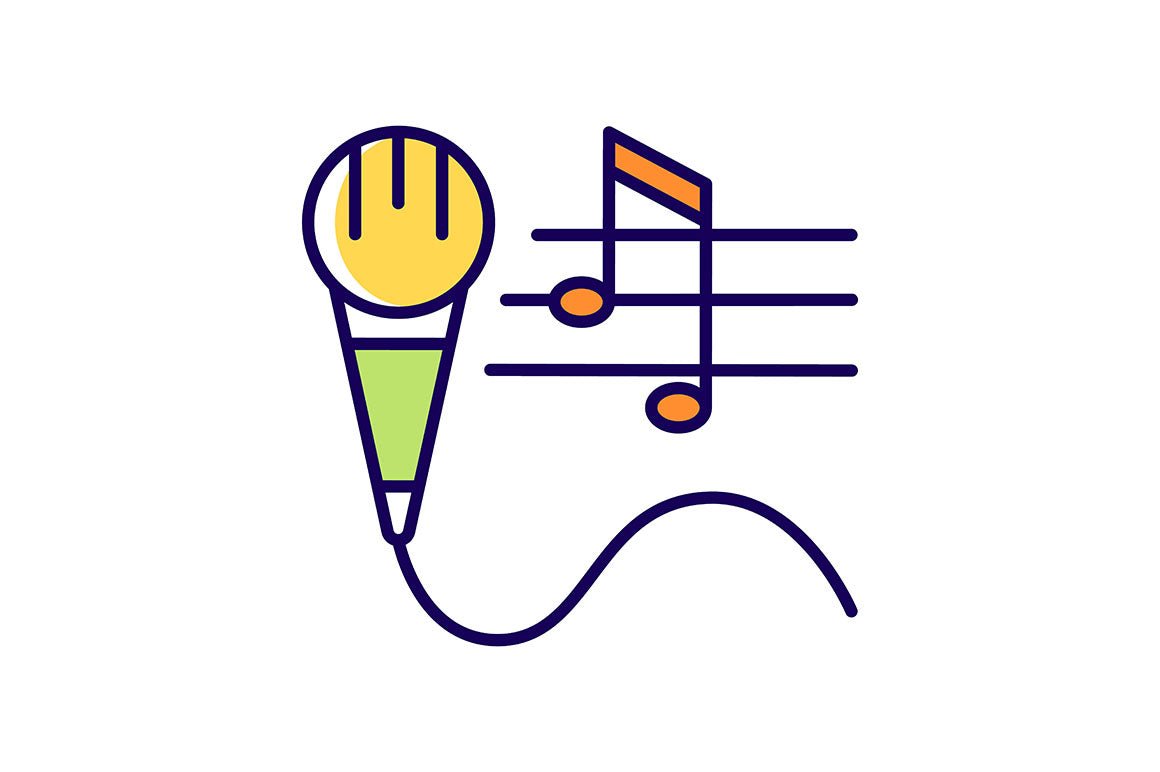 Talents and aptitudes RGB color icons set