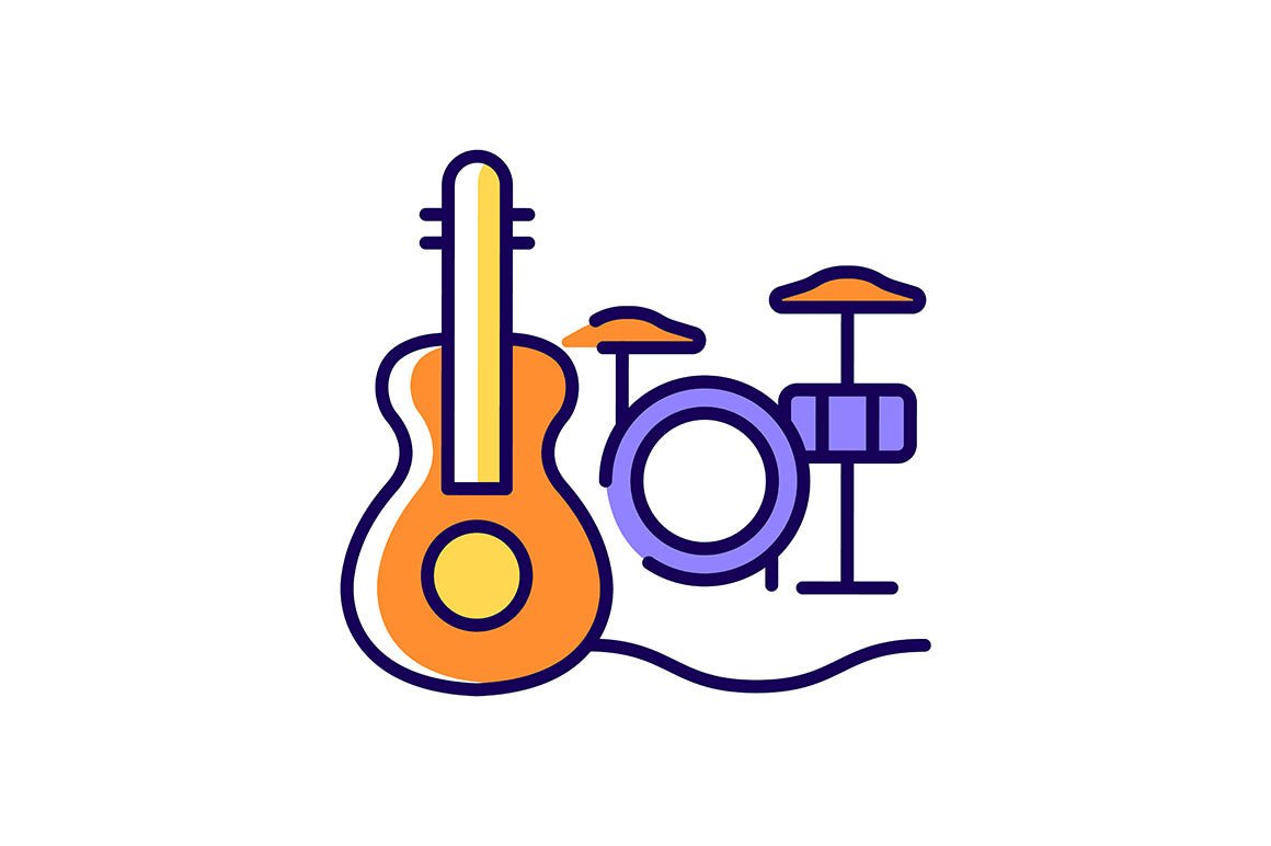 Talents and aptitudes RGB color icons set