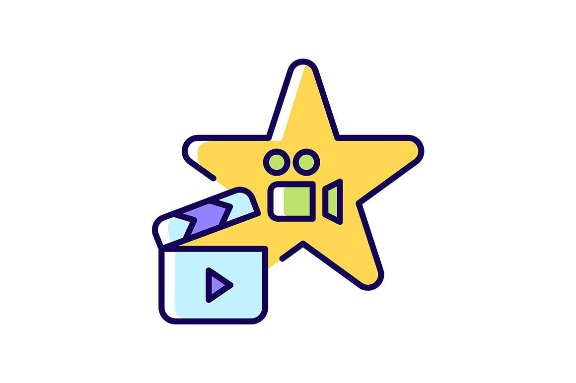 Talents and aptitudes RGB color icons set