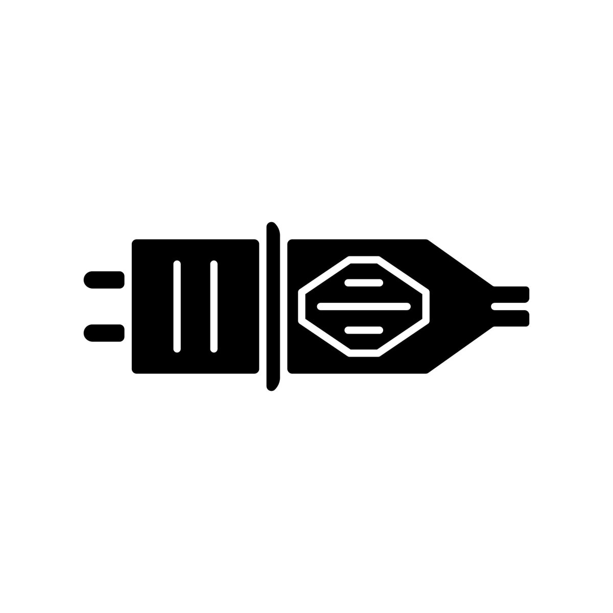 Tattoo and piercing black glyph icons set on white space