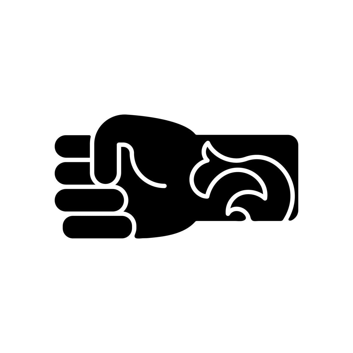 Tattoo and piercing black glyph icons set on white space