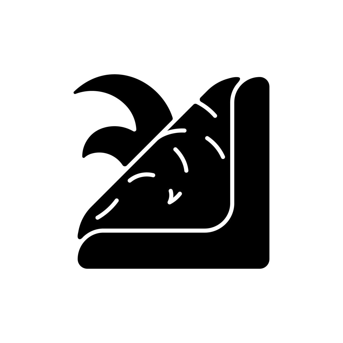 Tattoo and piercing black glyph icons set on white space