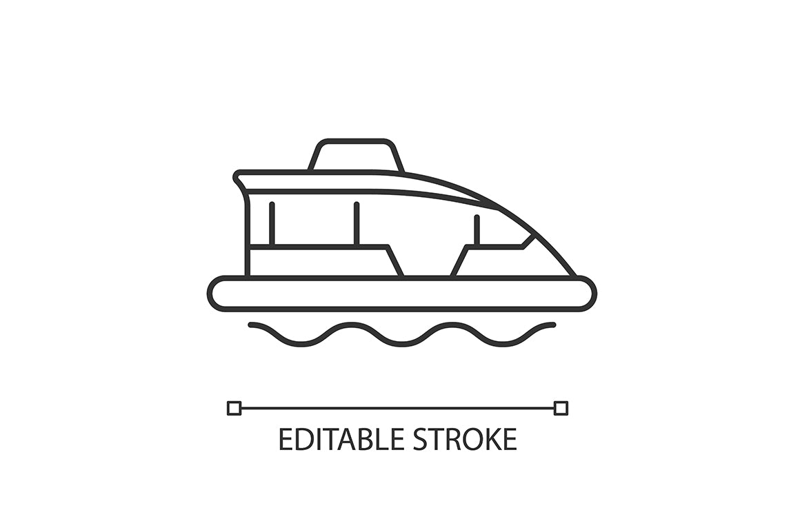 Taxi types linear icons set for dark and light mode