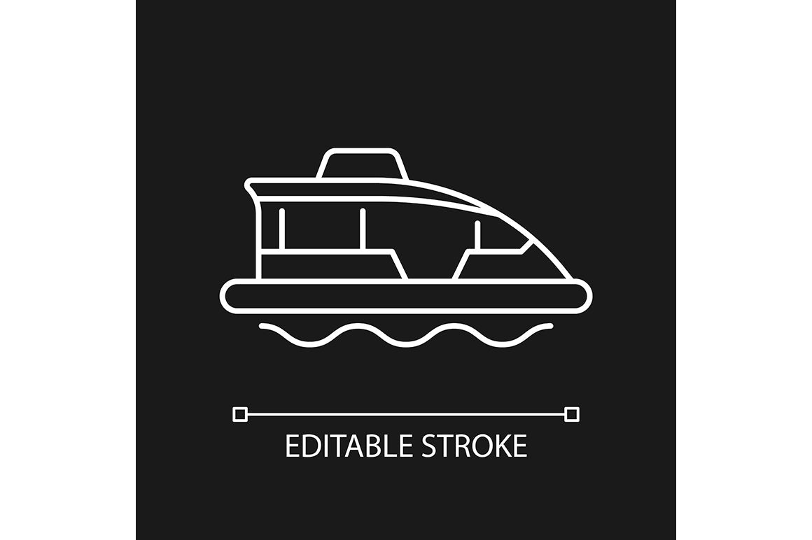 Taxi types linear icons set for dark and light mode