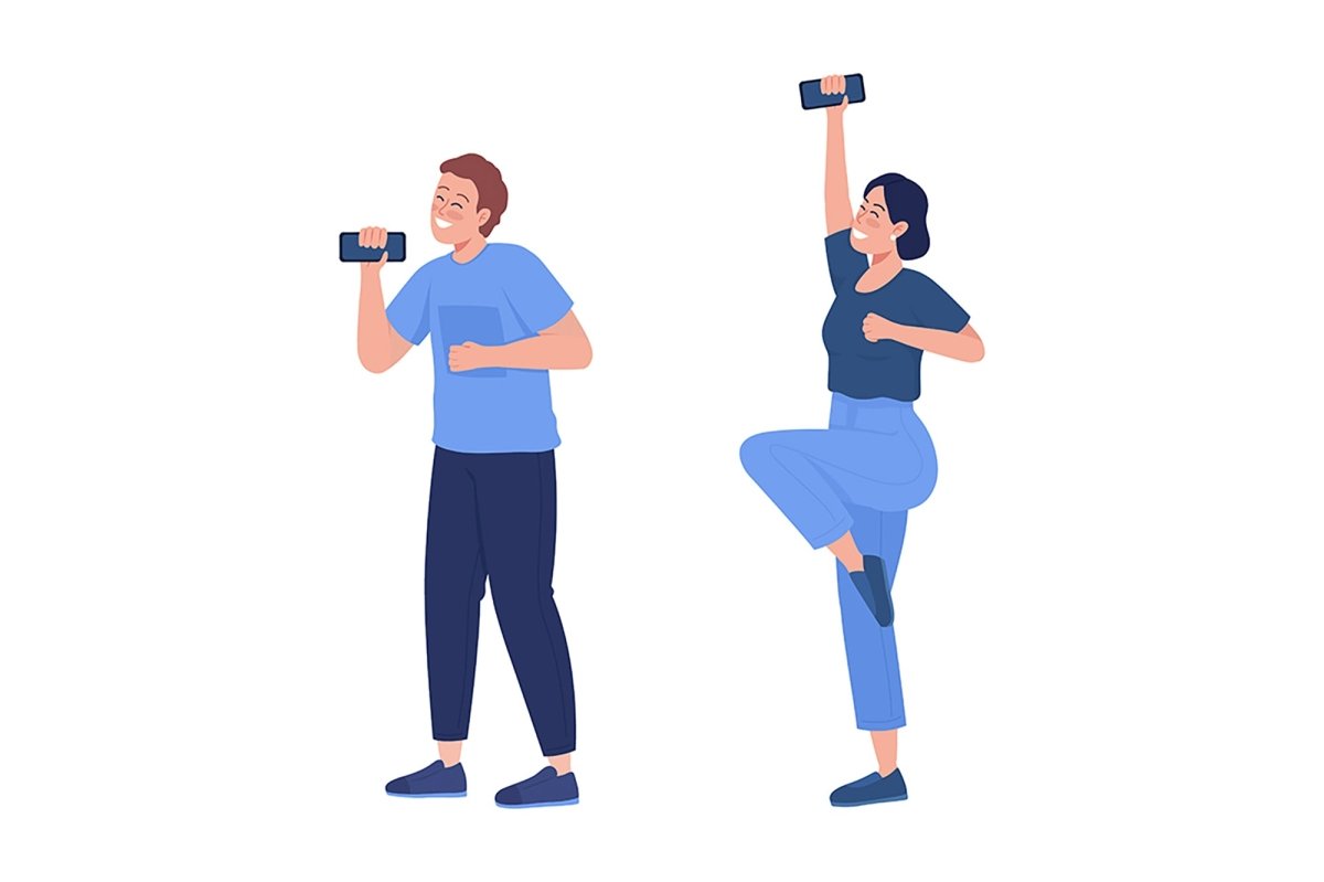 Teenagers vector characters bundle