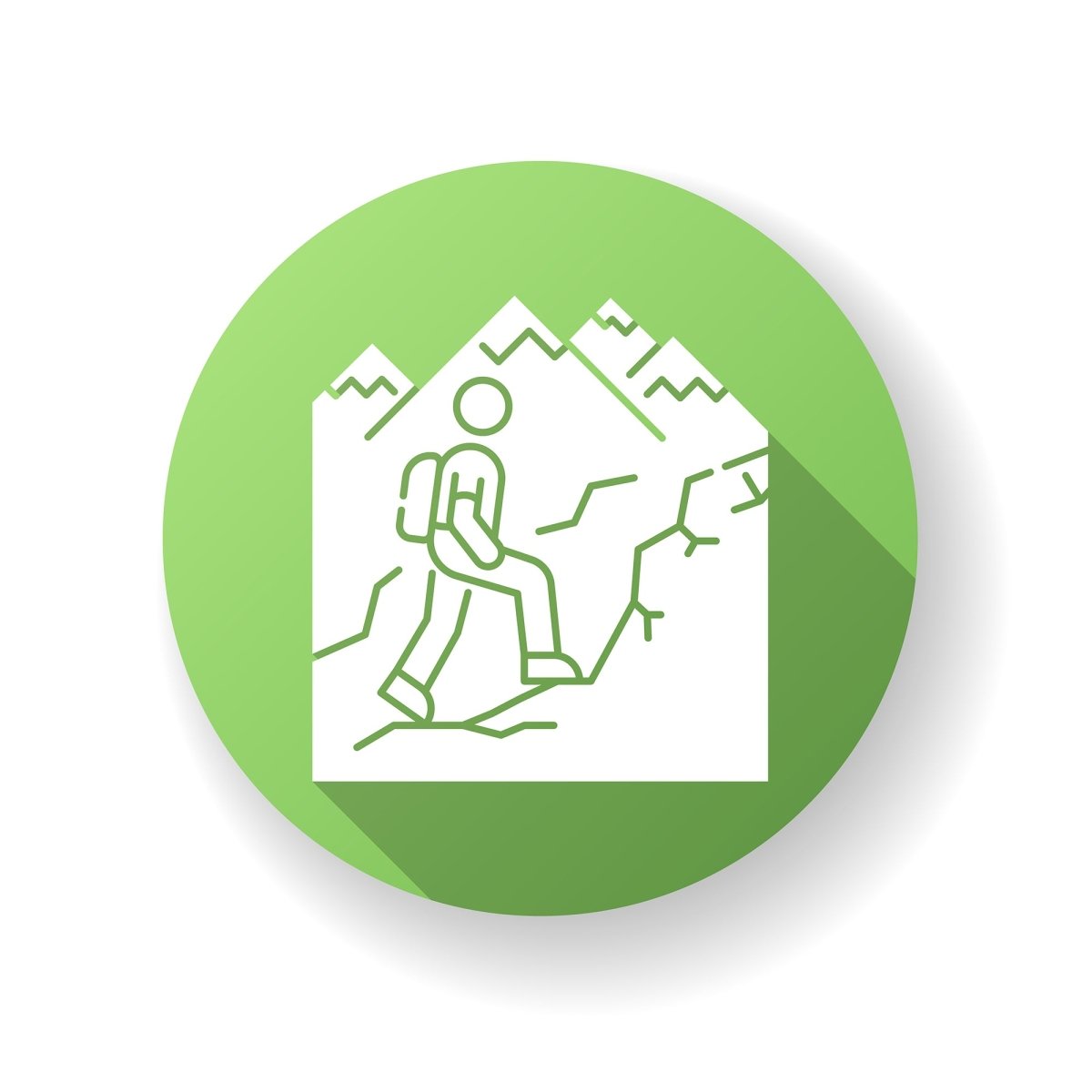 Tourism flat design long shadow glyph icons set