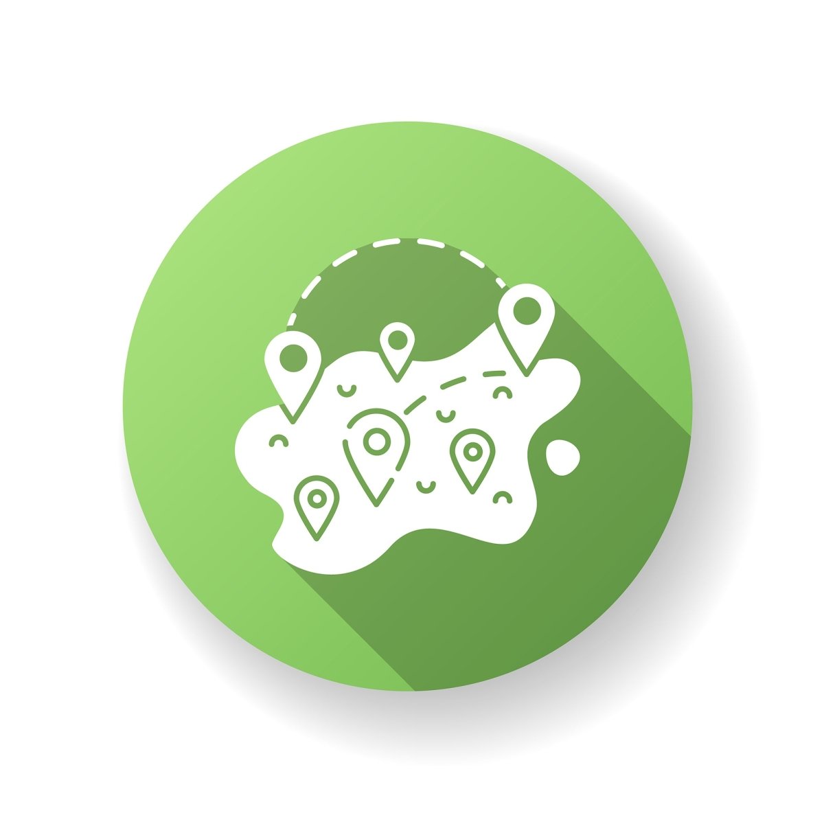 Tourism flat design long shadow glyph icons set