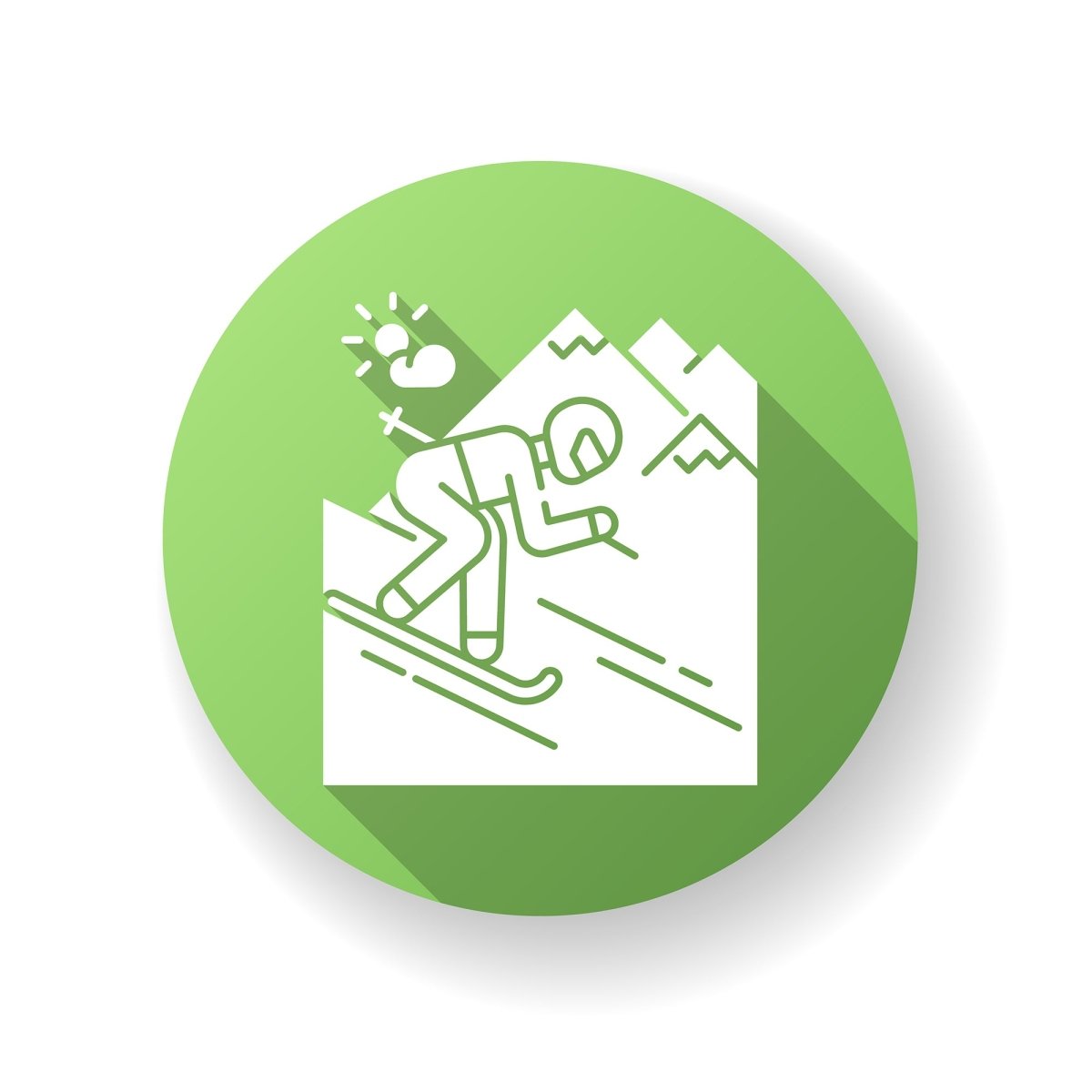 Tourism flat design long shadow glyph icons set