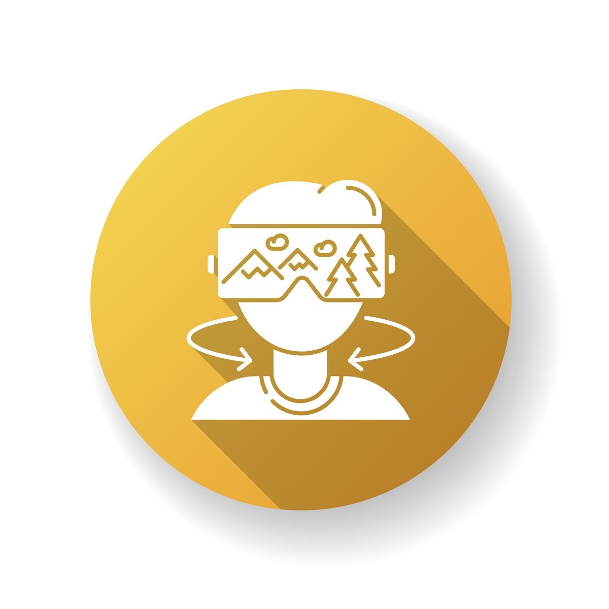 Tourism flat design long shadow glyph icons set