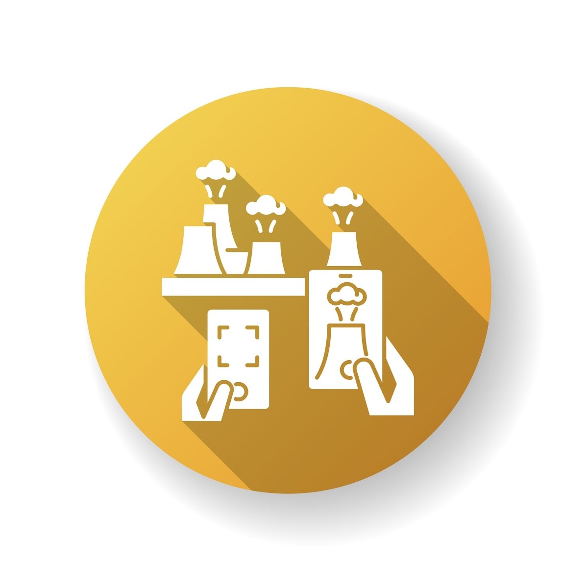 Tourism flat design long shadow glyph icons set