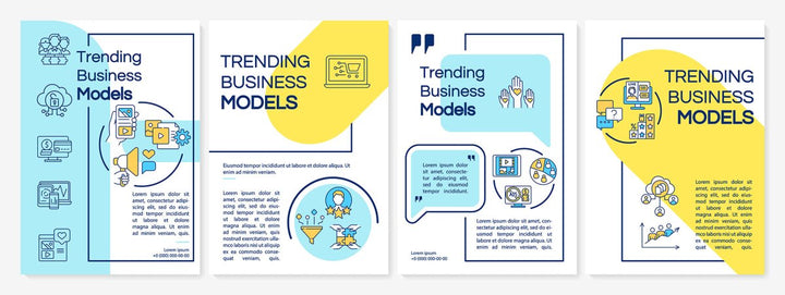 Traditional business model mint brochure template bundle
